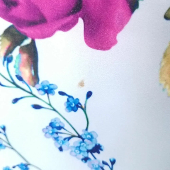 Iconic V&K Studio Floral Bodycon multicolor mini dress Women's size Medium - Picture 8 of 11